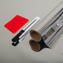 Folie protectie solara d-c-Fix, autoadeziva, efect oglinda, semitransparent, 67cmx150cm