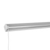 Caseta pentru perdea dus tip roleta, alb, montare pe plafon, 134cm