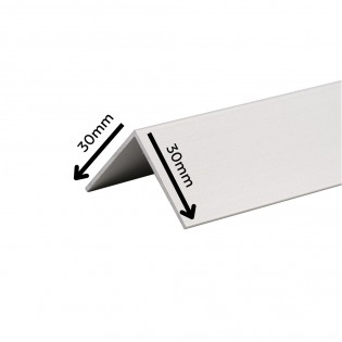 Profil trepte, aluminiu, 30x30mmx100cm, argintiu, set 5 buc, 3030, Ersin