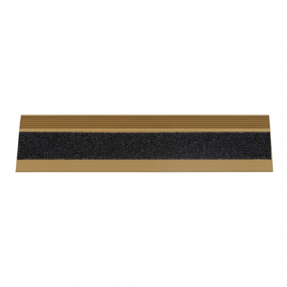 Profil trepte, aluminiu, 28x51.95mmx300cm, auriu, cu banda antiderapanta, 2853, Ersin