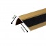 Profil trepte, aluminiu, 28x51.95mmx300cm, auriu, cu banda antiderapanta, 2853, Ersin