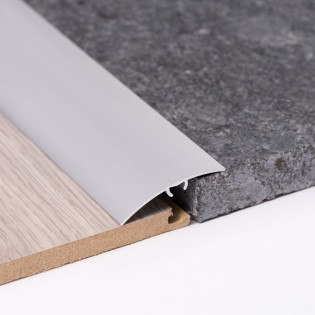 Profil trecere cu diferenta de nivel, aluminiu, 40mmx90cm, argintiu, cu suruburi mascate, set 5 buc, 3104, Ersin