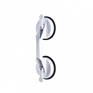 Maner sprijin pentru iesire din cada, Ridder, detasabil, alb, cu 2 ventuze, portabil, sustine maxim 100kg, A0150201, Jim S