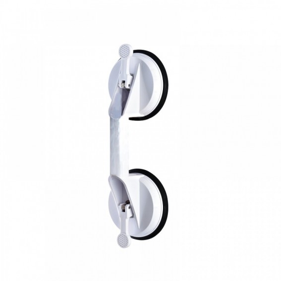 Maner sprijin pentru iesire din cada, Ridder, detasabil, alb, cu 2 ventuze, portabil, sustine maxim 100kg, A0150201, Jim S
