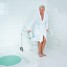 Bara de sprijin WC pliabila Tim, Ridder, alba, otel, A0130101 + suport hartie Igienica Ridder CADOU