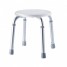 Taburet baie Ridder, rotund, cu inaltime reglabila, pentru adulti/copii, antiderapant, alb, sustine maxim 110kg, A00603101, Ted