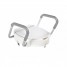 Inaltator WC cu capac si manere de sprijin antiderapante, Ridder, alb, suporta maxim 150 Kg, A0072001, Sam