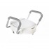 Inaltator WC cu capac si manere de sprijin antiderapante, Ridder, alb, suporta maxim 150 Kg, A0072001, Sam