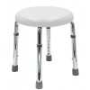 Taburet baie Ridder, rotund, cu inaltime reglabila, pentru adulti/copii, antiderapant, alb, sustine maxim 150kg, A170101, Go