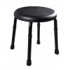 Taburet baie antiderapant, Ridder, inaltime reglabila, rotund, adulti/copii, negru, sustine maxim 150 kg, A170110, Go