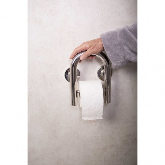 Bara acces toaleta, Ridder, premium, crom, otel inoxidabil, sustine maxim 110 kg, A220300, Uwe
