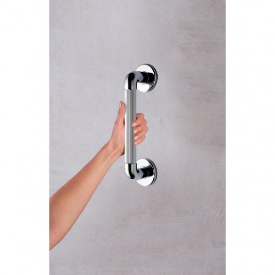 Maner sprijin pentru iesire din cada, Ridder, cromat lucios, ABS, sustine maxim 100Kg, A1013037, Max S