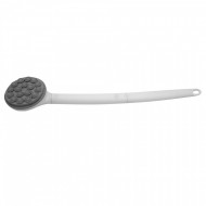 Aparat de masaj cu role, aplicator lotiune si gel de dus, Ridder, maner lung, alb, A159101, Ease