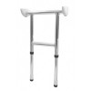 Adaptor XL scaun dus Ridder, pliabil, alb / crom, sustine maxim 175kg, A141100, Pro