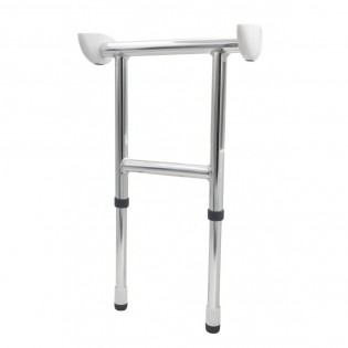 Adaptor XL scaun dus Ridder, pliabil, alb / crom, sustine maxim 175kg, A141100, Pro
