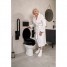 Inaltator WC cu capac, Ridder, negru, sustine maxim 150kg, A0071010, Sam