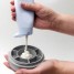 Aparat de masaj cu role, aplicator lotiune si gel de dus Ridder, maner lung, alb, A159101, Ease