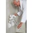 Adaptor XL scaun dus Ridder, pliabil, alb / crom, sustine maxim 175kg, A141100, Pro