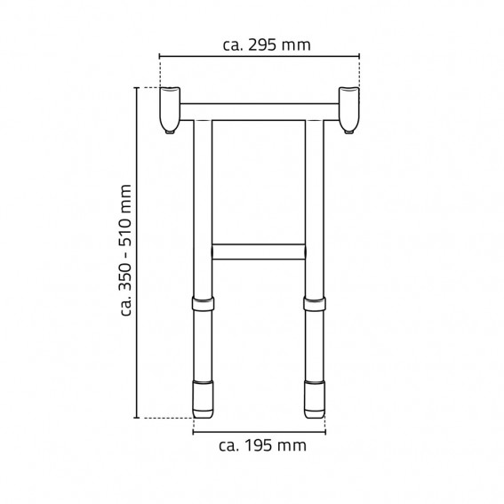 Adaptor XL scaun dus Ridder, pliabil, alb / crom, sustine maxim 175kg, A141100, Pro
