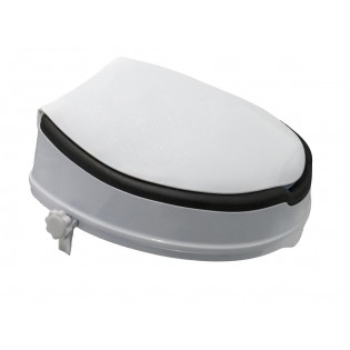 Inaltator WC cu capac, Ridder, alb-negru, sustine maxim 150kg, sezut spuma, A0071000, Sam