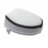 Inaltator WC cu capac, Ridder, alb-negru, sustine maxim 150kg, sezut spuma, A0071000, Sam
