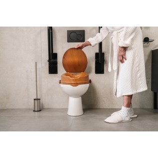 Inaltator WC cu capac, Ridder, imitatie lemn, sustine maxim 150kg, A0071011, Sam