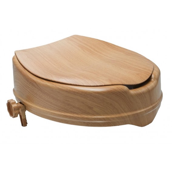 Inaltator WC cu capac, Ridder, imitatie lemn, sustine maxim 150kg, A0071011, Sam