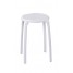 Scaun baie, Ridder, alb, PP/ otel, diametru Ø 30 cm, sustine maxim 100 kg, A1050101, Max