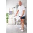 Scaun baie, Ridder, alb, PP/ otel, diametru Ø 30 cm, sustine maxim 100 kg, A1050101, Max