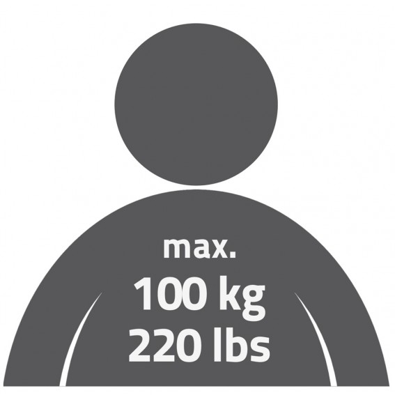 Scaun baie, Ridder, alb, PP/ otel, diametru Ø 30 cm, sustine maxim 100 kg, A1050101, Max