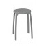 Scaun baie, Ridder, gri, PP/ otel, diametru Ø 30 cm, sustine maxim 100 kg, A1050117, Max