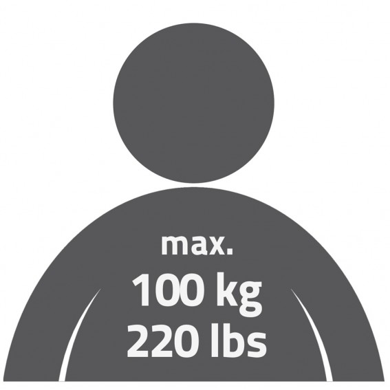 Scaun baie, Ridder, gri, PP/ otel, diametru Ø 30 cm, sustine maxim 100 kg, A1050117, Max