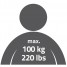 Scaun baie, Ridder, gri, PP/ otel, diametru Ø 30 cm, sustine maxim 100 kg, A1050117, Max