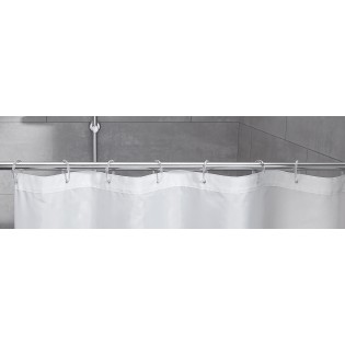 Inele perdea dus, plastic, set 12 buc, transparente