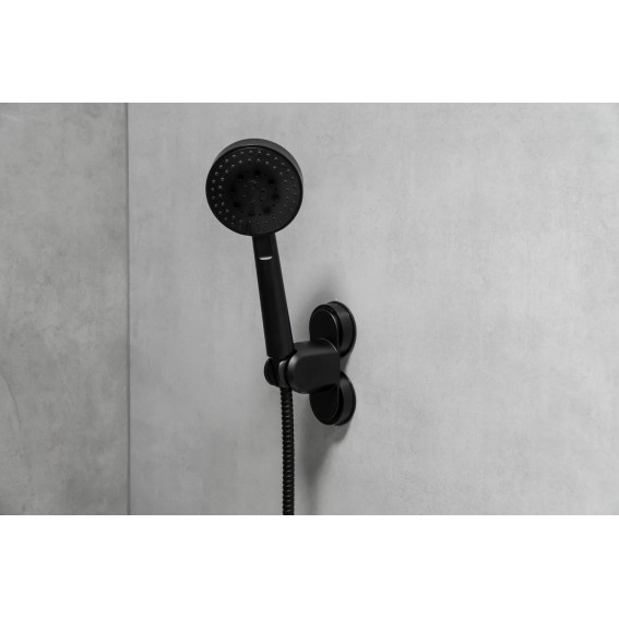 Suport pentru para de dus, Ridder, negru mat, ABS/PVC, 12139100
