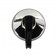Set 2 cuiere de baie cu 1 agatatoare, Ridder, cu ventuza, crom lucios, PVC