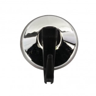 Set 2 cuiere de baie cu 1 agatatoare, Ridder, cu ventuza, crom lucios, PVC