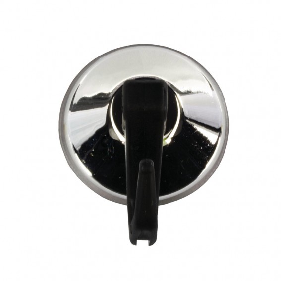 Set 2 cuiere de baie cu 1 agatatoare, Ridder, cu ventuza, crom lucios, PVC