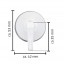 Set 2 cuiere de baie cu 1 agatatoare, Ridder, cu ventuza, alb, PVC, 13414001