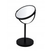 Oglinda cosmetica stativa, Ridder, negru, metal/sticla, diametru Ø 17 cm, marire 1x / 5x, Pocahontas M