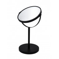 Oglinda cosmetica stativa, Ridder, negru, metal/sticla, diametru Ø 17 cm, marire 1x / 5x, Pocahontas M
