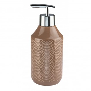 Dozator sapun lichid maro deschis, ceramica, Bow