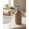 Dozator sapun lichid maro deschis, ceramica, Bow