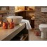 Set accesorii baie, rosu, polirasina, Crackle