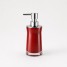 Dozator sapun lichid, Ridder, rosu lucios, plastic acrilic, capacitate 210ml, Disco