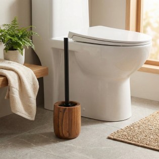 Perie WC, lemn salcam natur, Akasya