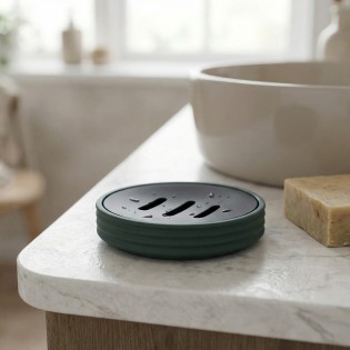Savoniera verde cu negru, cauciuc, Tara Rubber