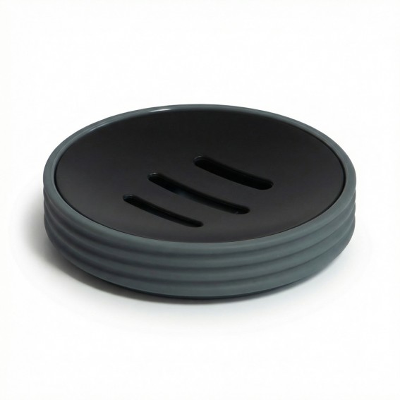 Savoniera gri antracit cu negru, cauciuc, Tara Rubber