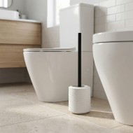 Perie WC, alb si negru, cauciuc,  Tara Rubber