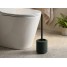 Perie WC, verde inchis si negru, cauciuc, Tara Rubber